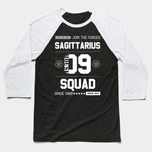 Zodiac Majesty Sagittarius Squad White Baseball T-Shirt